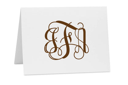 Monogram Minimalist Notecards