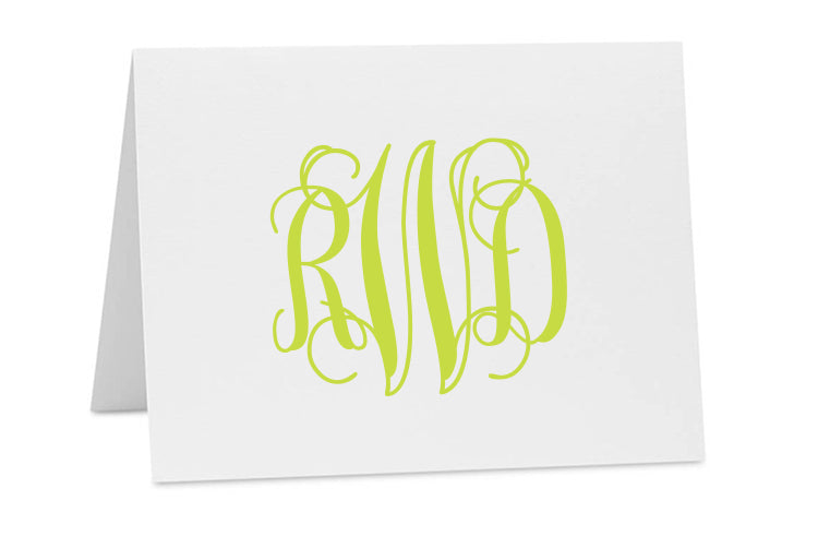 Monogram Minimalist Notecards