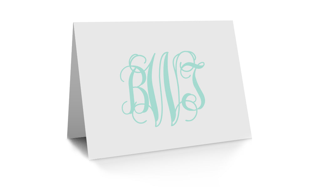 Monogram Minimalist Notecards