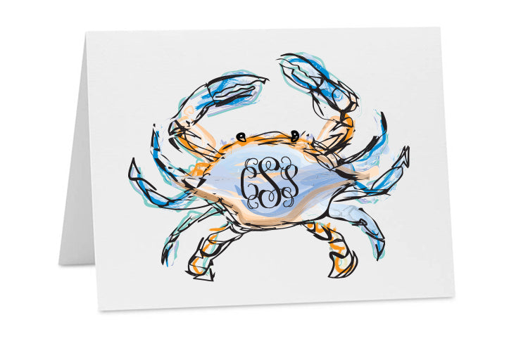Watercolor Crab